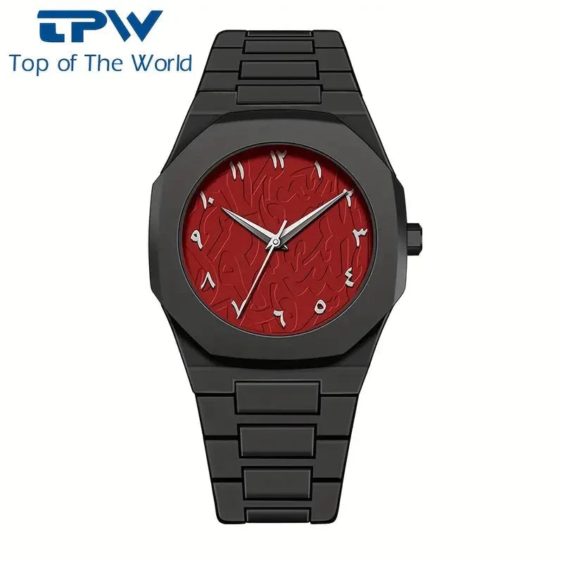 Black Arabic Aura Watch For Men Stylish Aura Watch 100% Original... Sasta Bazar