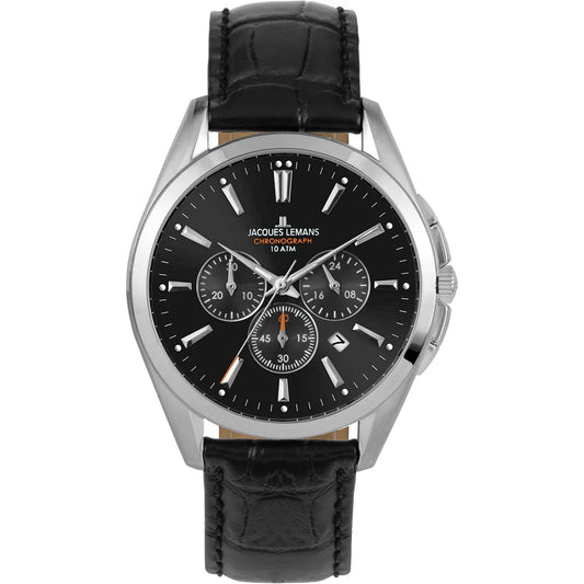 Luxury Leather Strap Stainless Steel Watch...