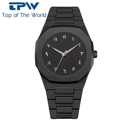 Black Arabic Aura Watch For Men Stylish Aura Watch 100% Original... Sasta Bazar 