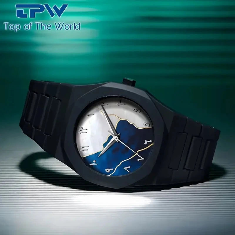 Black Arabic Aura Watch For Men Stylish Aura Watch 100% Original... Sasta Bazar 