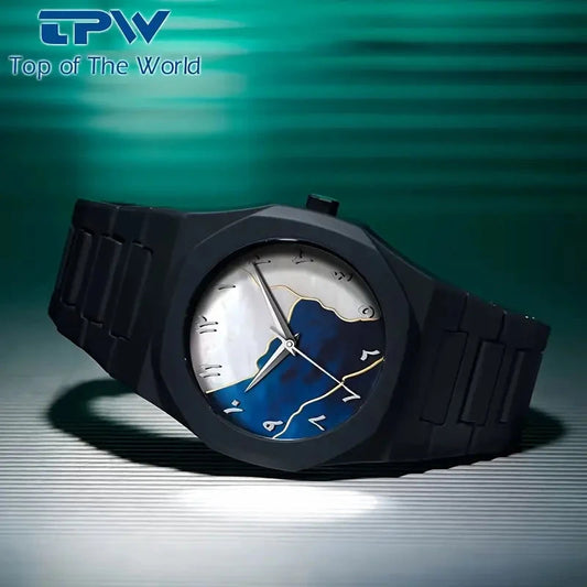Black Arabic Aura Watch For Men Stylish Aura Watch 100% Original... Sasta Bazar 