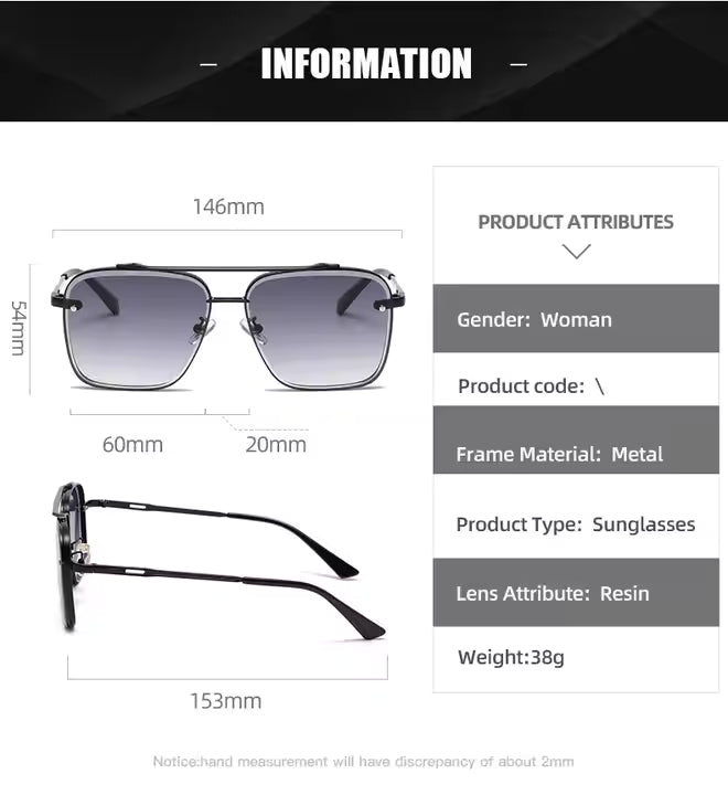Fashion Gradient Square Sunglasses For Men Sasta Bazar 