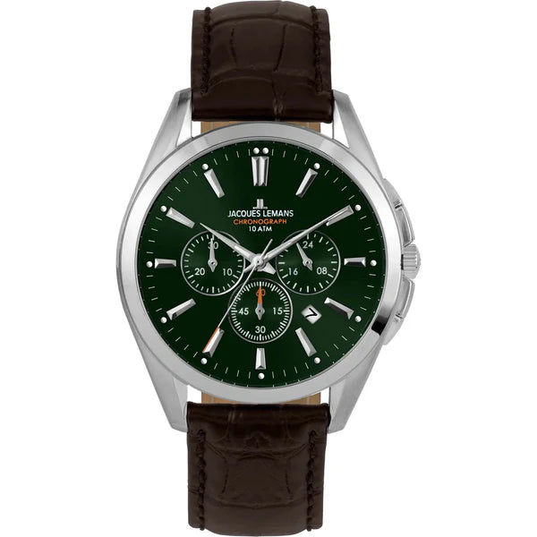 Luxury Leather Strap Stainless Steel Watch...