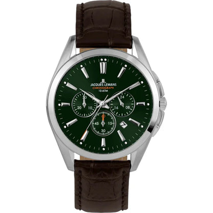 Luxury Leather Strap Stainless Steel Watch...